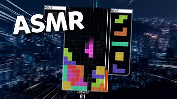 Fast Tetris ASMR 🕹️ Relaxing Keyboard Sounds + Whispering 💤
