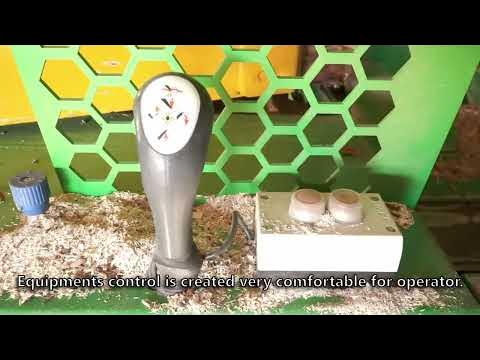 Firewood processor - YouTube