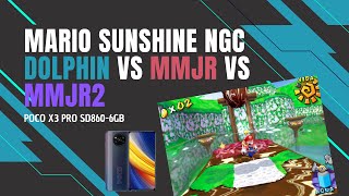Super Mario Sunshine NGC | Dolphin vs MMJR vs MMJR2 | POCO X3 PRO | SD860 6GB | NGC Android