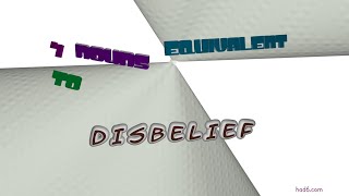 disbelief - 4 nouns which are synonym to disbelief (sentence examples)