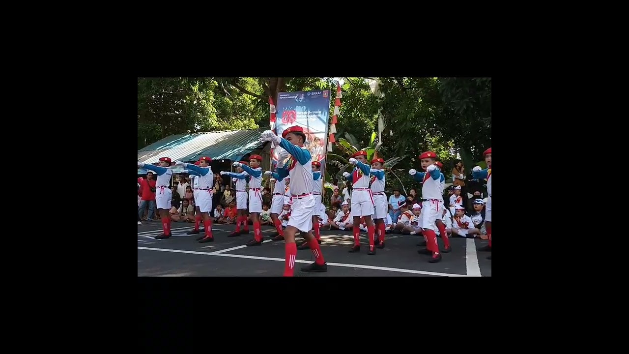 LOMBA GERAK JALAN SD PUTRA, HUT KE 80 REPUBLIK INDONESIA