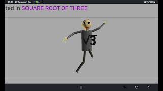 square root of three baldi run test new run #three