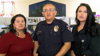 The men and women of your surprise police department have an important
message for community members.....