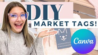 How to Make Pricing Tags for Markets! DIY with Canva!