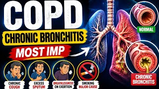 COPD Pathology most imp full question | Chronic Bronchitis Pathology| Animated story to explain