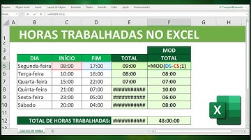 Como Calcular o Total de Horas Trabalhadas no Excel | Exemplo prático do dia a dia
