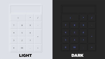 Create a Neumorphism calculator using HTML, CSS & JavaScript | Neumorphism | Dark and Light mode.