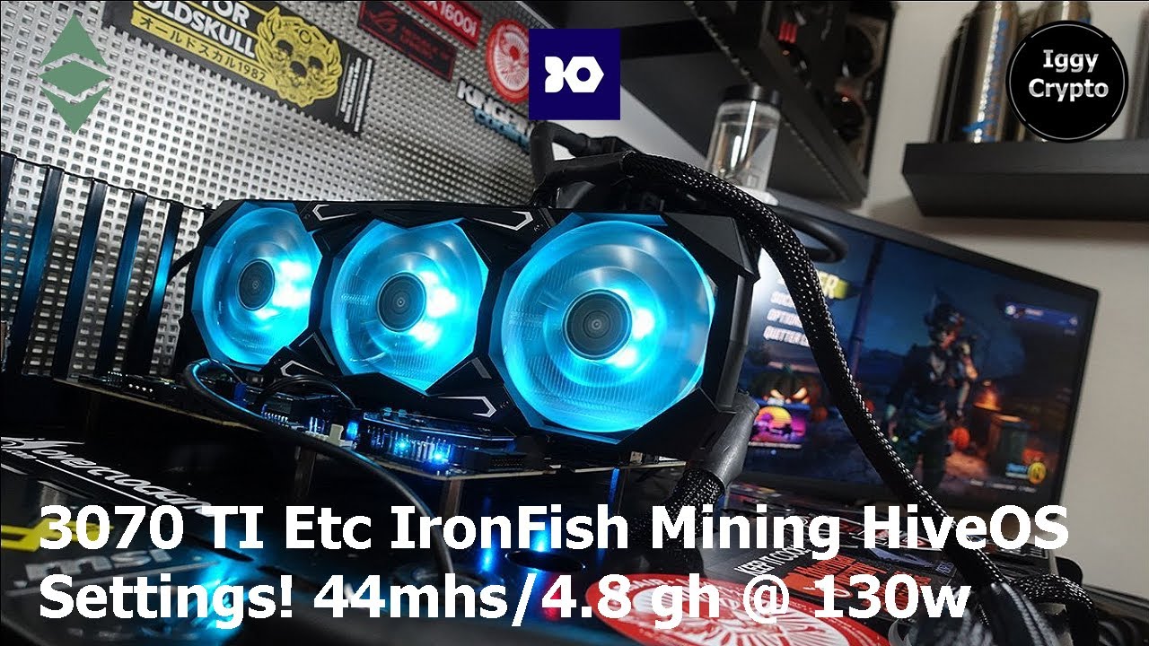 3070 TI Etc IronFish Mining HiveOS Settings! 44mhs/4.8 gh 130w YouTube