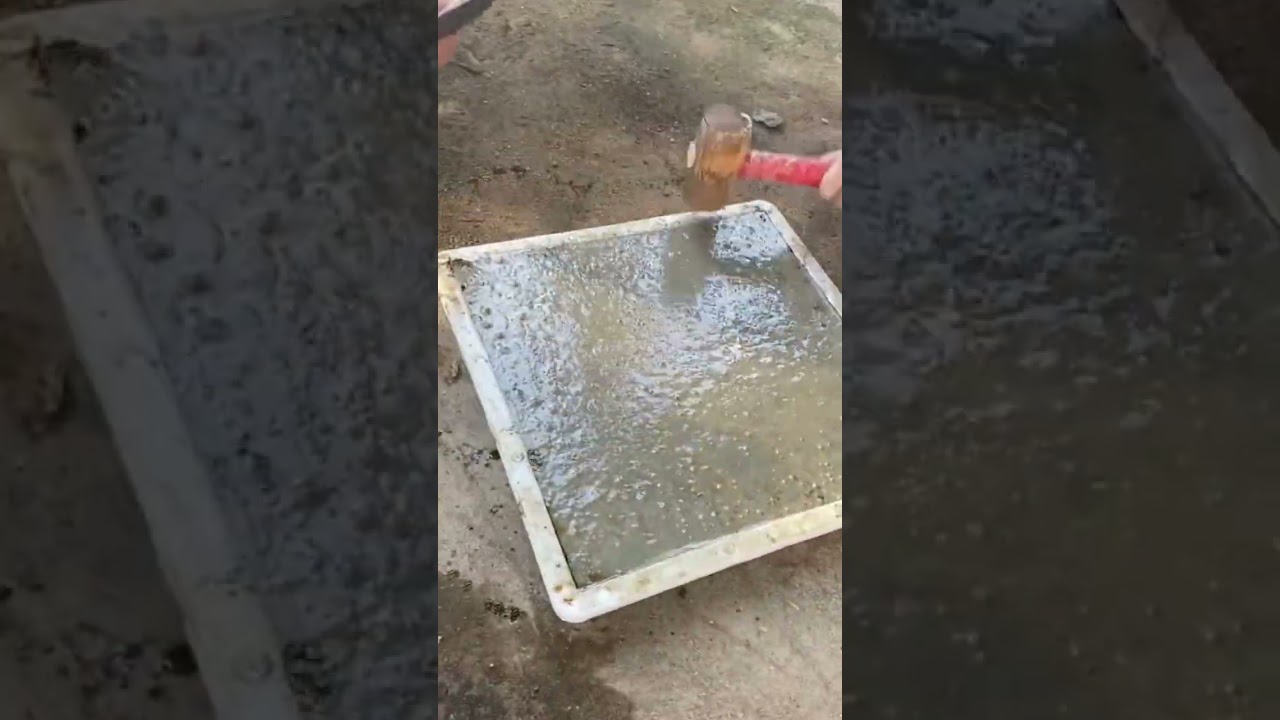 DIY Concrete Design Tiles Using Stunning Plastic Molds