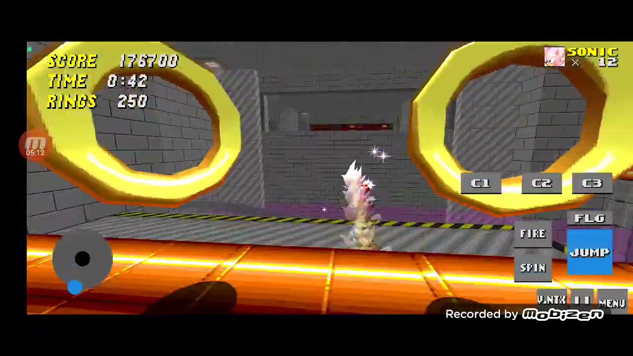 Jogando de hyper Sonic srb2