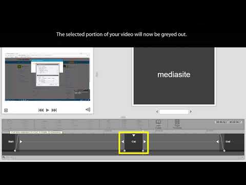 Editing Videos in MyMediasite