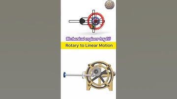 Rotary to linear motion||mechanical mechanism|#automobile#mechanical #mechanism #engineering#video