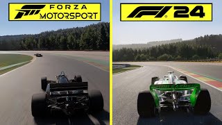 F1 24 vs Forza Motorsport (2023) Early Graphics Comparison | Circuit de Spa-Francorchamps | RTX 4080