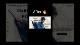 Designing a Harry Potter Webpage in Figma ✨ UI Landing Page Concept.  #shorts