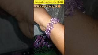 Day 65/100 - Bracelet making😍 ✨#shorts #telugu #jewellery #viral #jewellerymaking
