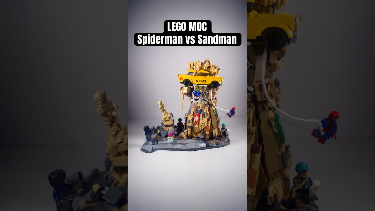 Spiderman vs Sandman LEGO MOC 