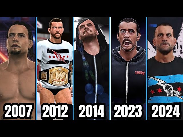 WWE ジョンシナ　CMパンク　サイン AEW Evolution of CM Punk Entrance 2007 -2024 - WWE - AEW Games - YouTube