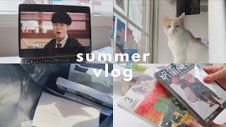 may vlog: summer is here! (manga hauls, kdramas, food and ofc cats)