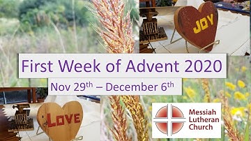 Advent 2020, Week 1 Wednesday edition