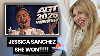 Jessica Sanchez Winning performance AGT 2025! | Die With A Smile Finals | Vocal Coach Analysis