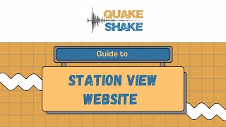 How to Navigate Raspberry Shake's Station View and Data View Website