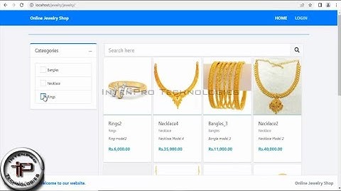 PHP Project | Online Jewellery Shopping and Cart System