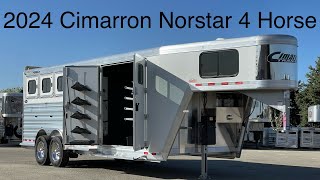 2024 Cimarron Norstar 4 Horse Gooseneck Trainer Tack Air Ride