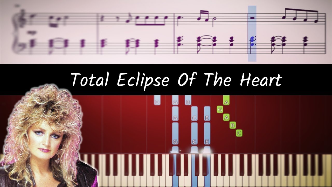 Bonnie Tyler – Total Eclipse of the Heart - ACCURATE Piano Tutorial + SHEETS
