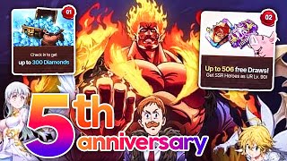 OMG THIS 5TH ANNIVERSARY IS INSANE?!?! ETERNAL SUN UR ESCANOR FESTIVAL!!! (7DS Info) 7DS Grand Cross