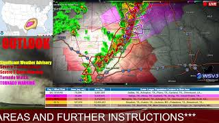 Severe T-Storm Warning TX 3/2/23 (KHBR FM) EAS#865