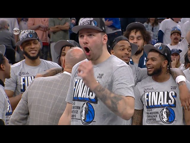 Luka Doncic boos back at Timberwolves crowd after winning WCF MVP 😂 class=