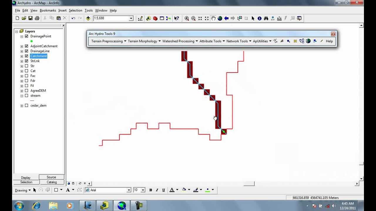 Arcgis archydro watershed processing batch watershed delineation 10 of