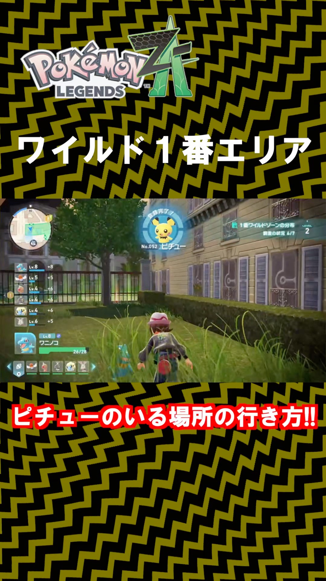 ピチューの出現場所の行き方紹介！！！！序盤にゲットだぜ【 Pokémon