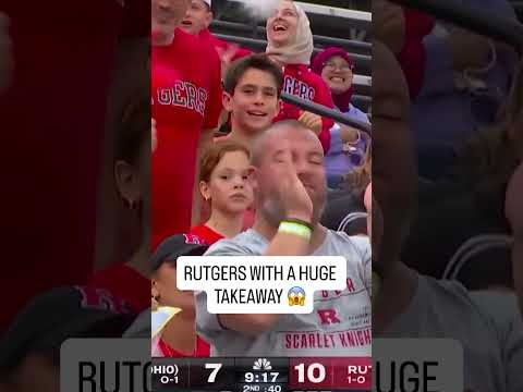 OFF TO THE RACES on the Rutgers interception 🔥