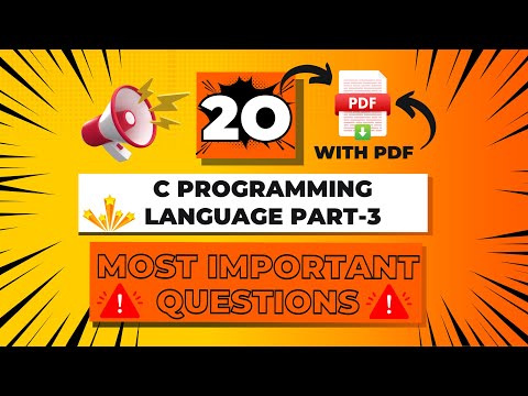 🚀 C Language Masterclass: 20 Must-Know Questions (Part 3) 🧠💻