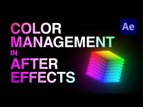 Color Management In Adobe After Effects