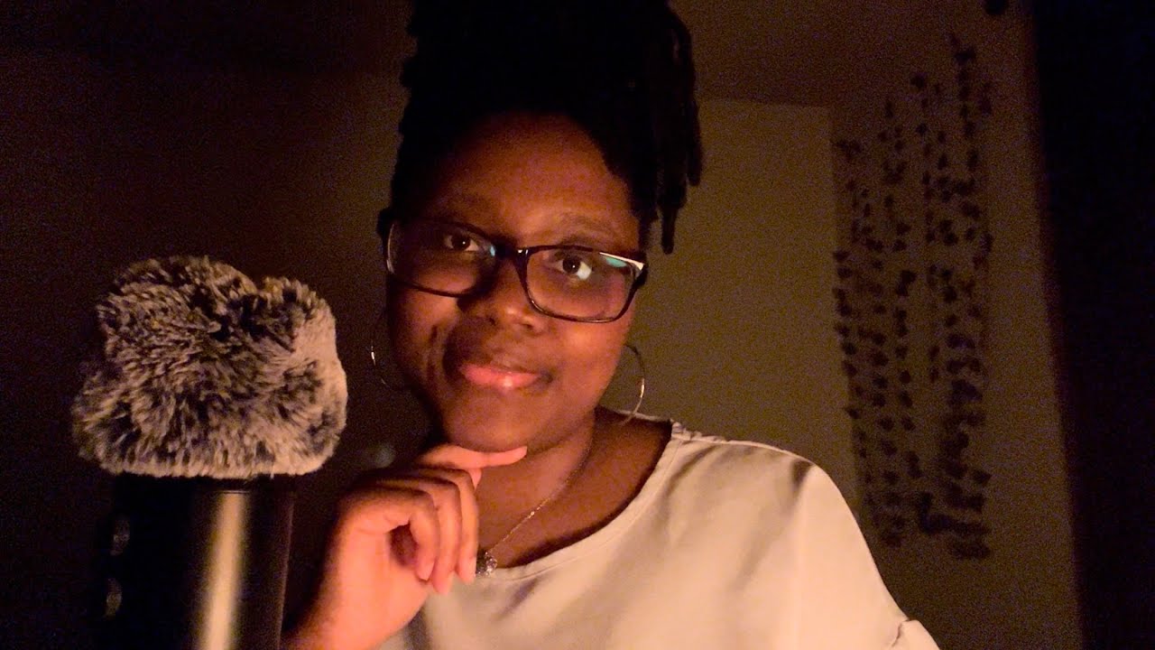 Asmr • a whisper ramble with mouth sounds (dark for sensitive eyes)