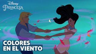 Video thumbnail of "Colores en el viento | con letra | Pocahontas"