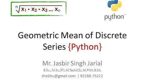 Python# 3 Geometric Mean