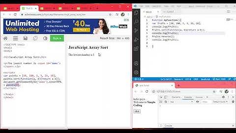 W3School java Script Array Sorting part3