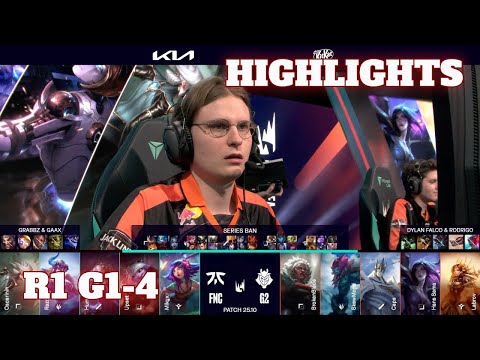 FNC vs G2 - Game 4 Highlights | Round 1 LEC Spring 2025 Playoffs | Fnatic vs G2 Esports G4
