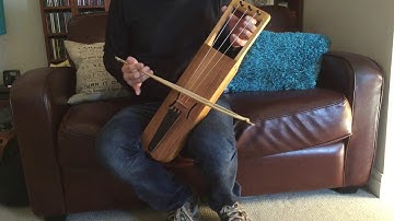 Bowed Lyre/Jouhikko in Cedar &Cherry wood with Viola Strings
