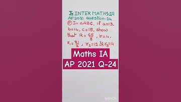 In ∆ABC, if a=13, b=14, c=15, show that R=65/8, r=4, r1=21/2,r2=12, r3=14