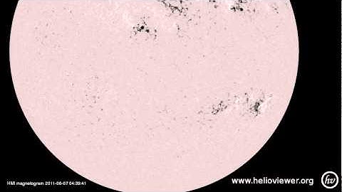 HMI magnetogram (2011-06-07 00:30:40 - 2011-06-07 12:20:55 UTC)