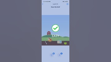 EASY GAME – BRAIN TEST LEVEL 121 SAVE THE BIRD ! ( ANSWER IS SAVE YOUR BIRD UNDER YOUR FINGER )