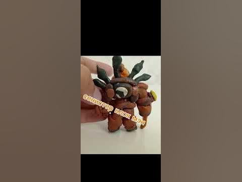 Сенистер клок мэн титан из пластелина - YouTube