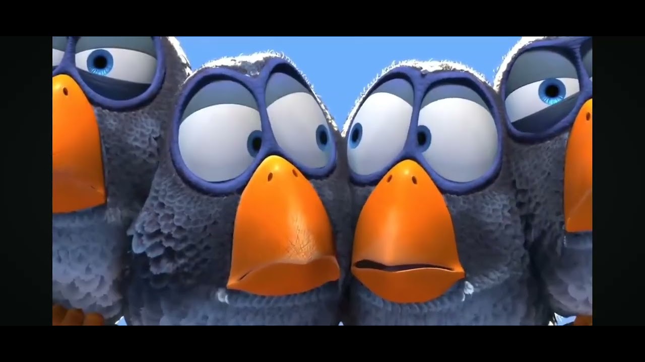 Feature Presentation For the Birds Blue Format Screen THX Reversed