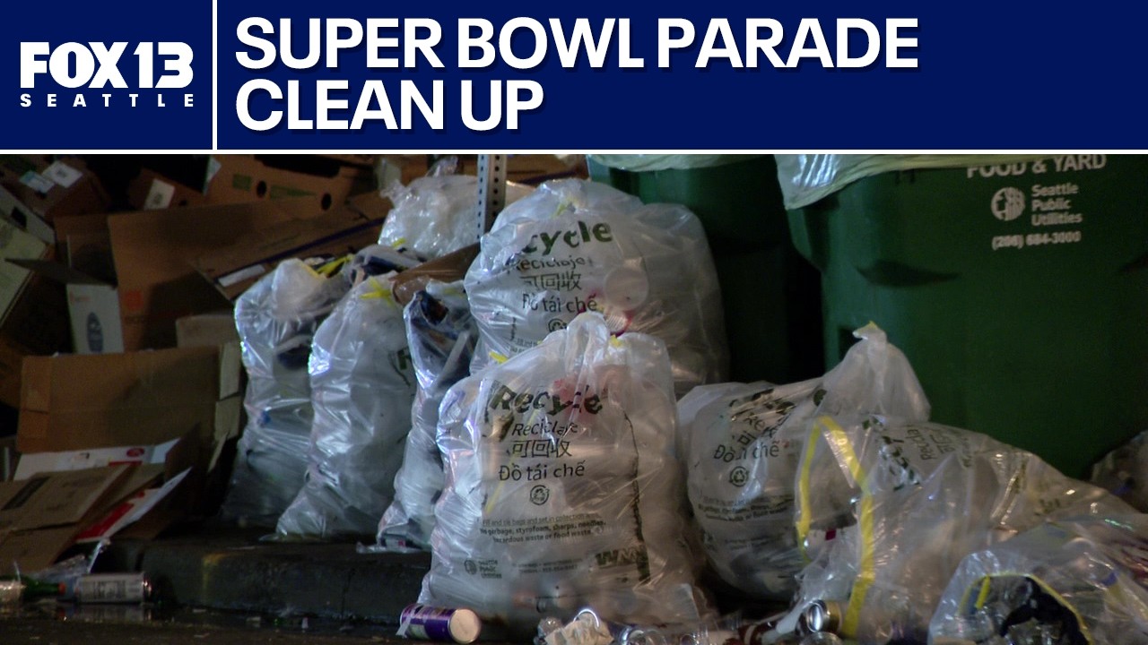 Seahawks parade clean up crews find abandoned couches | FOX 13 Seattle