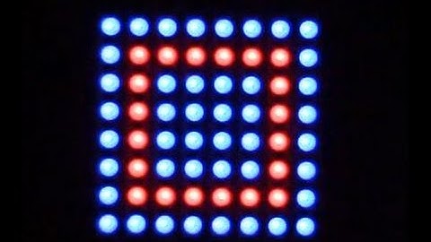 NeoPixel NeoMatrix 8X8 Tree Mapping Fun by Chemdoc77