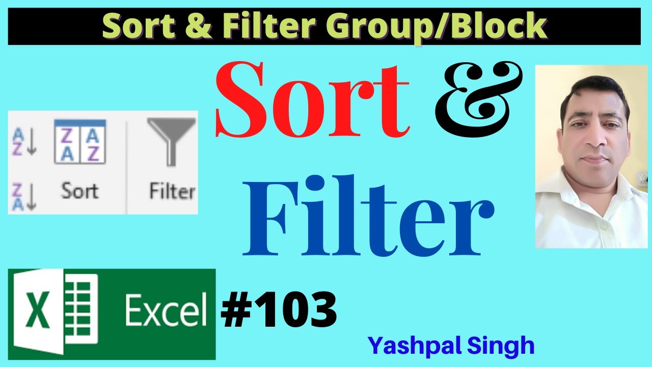 How To Sort Data & Filter Data in Excel in Hindi | Data Sorting ...